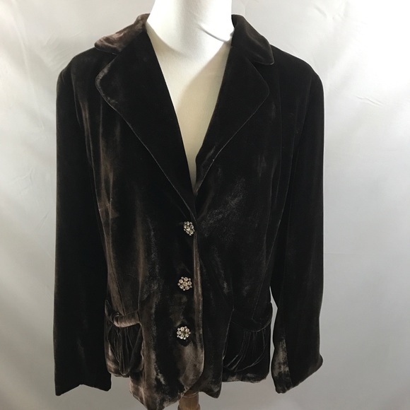 Banana Republic Jackets & Blazers - Banana Republic velvet rhinestone button blazer